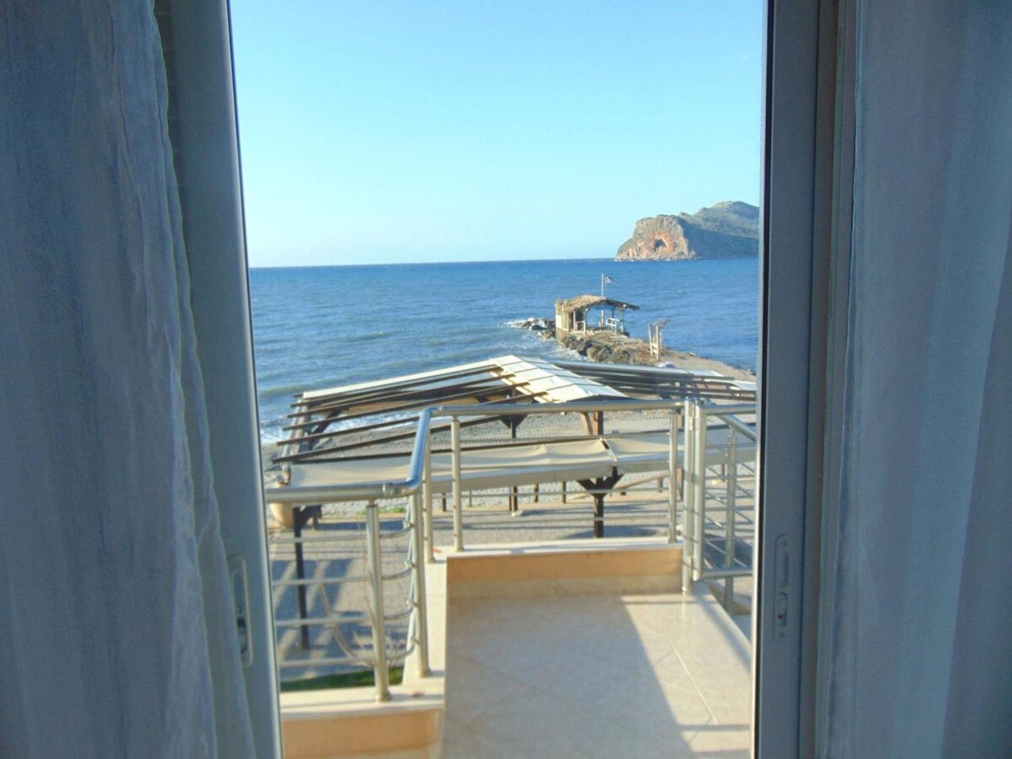Comfy Beachfront Litinas Casa With Seaview Chania  Exterior photo