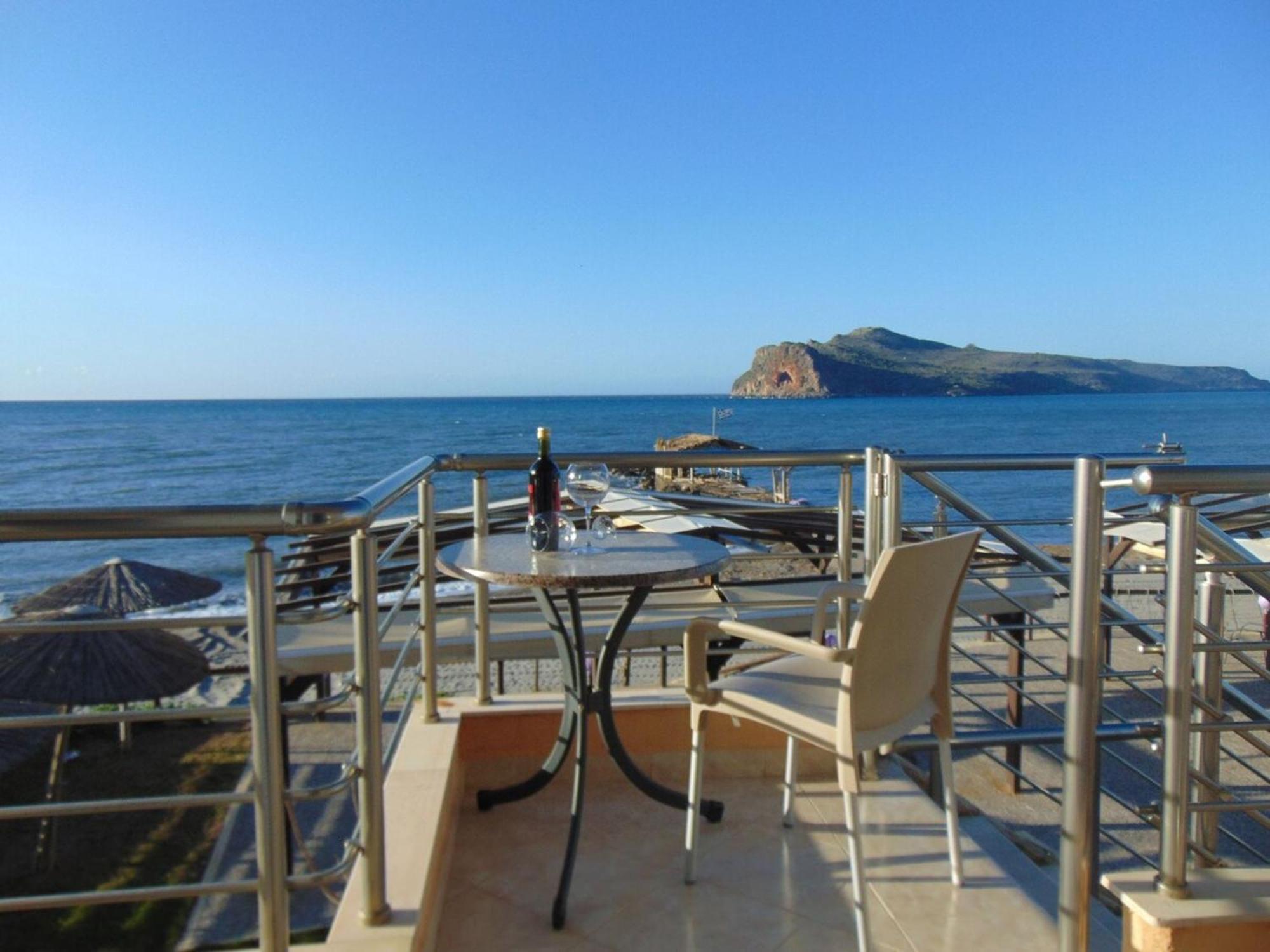 Comfy Beachfront Litinas Casa With Seaview Chania  Exterior photo