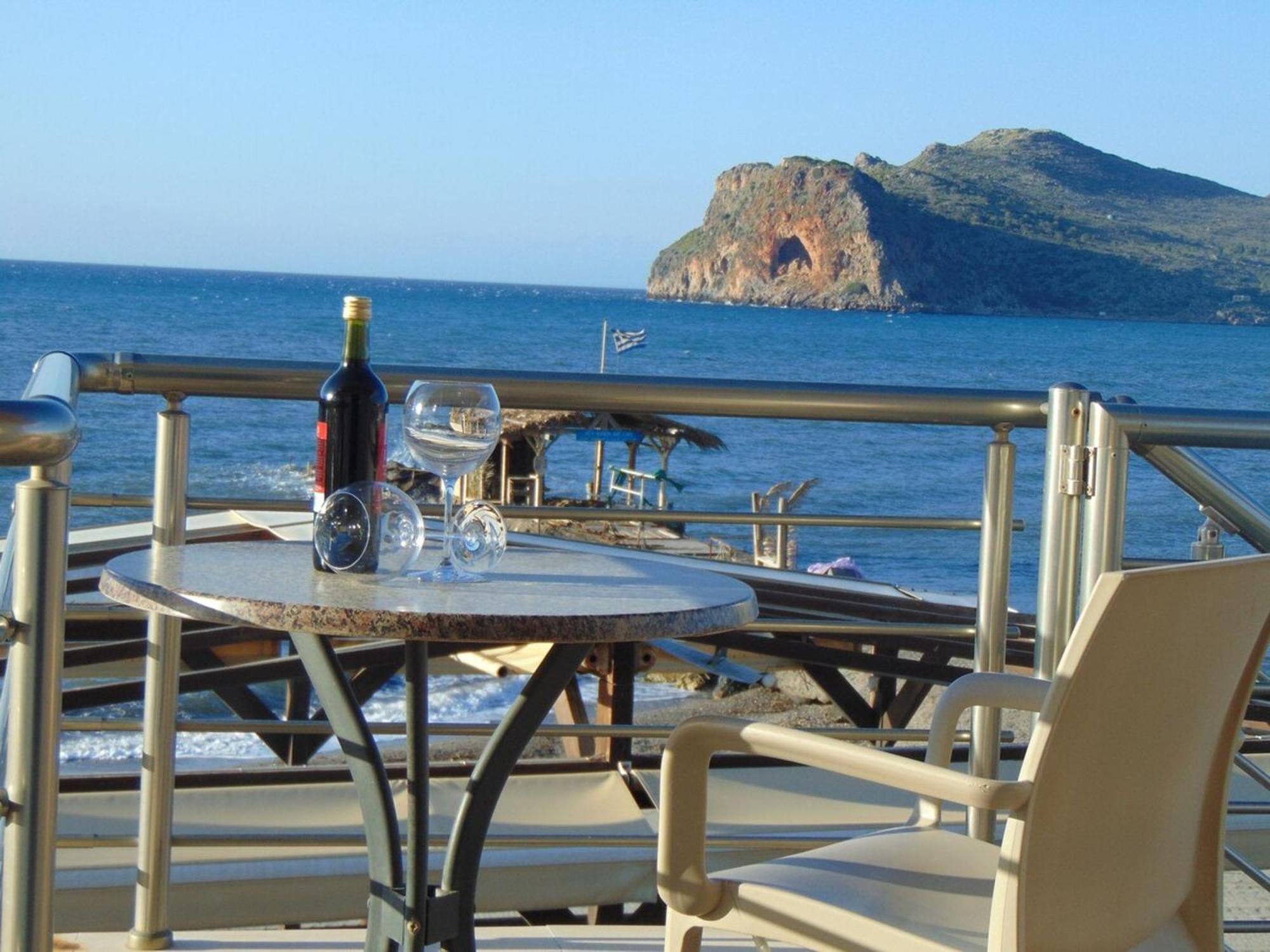 Comfy Beachfront Litinas Casa With Seaview Chania  Exterior photo